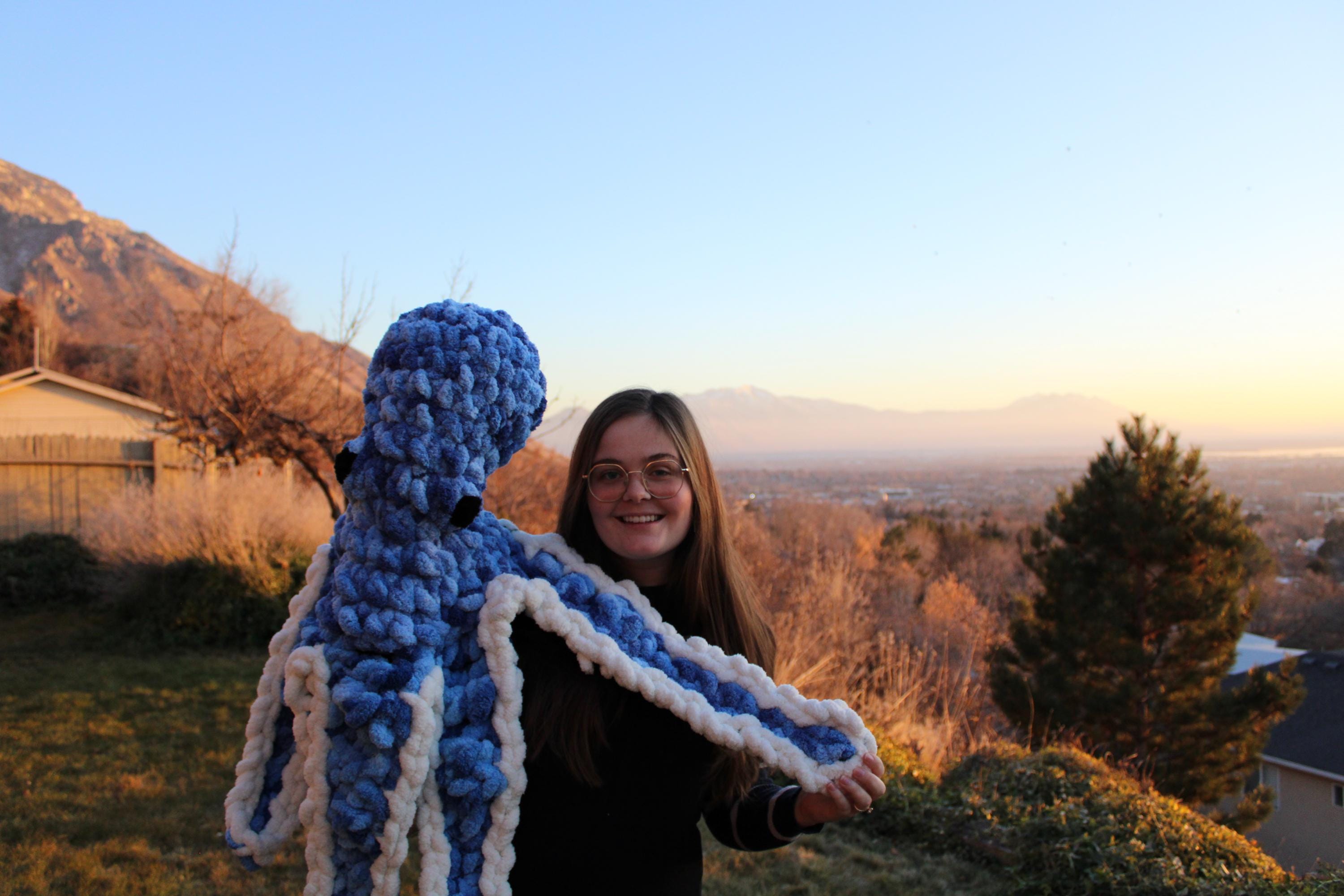 Handmade Giant Octopus Plushie