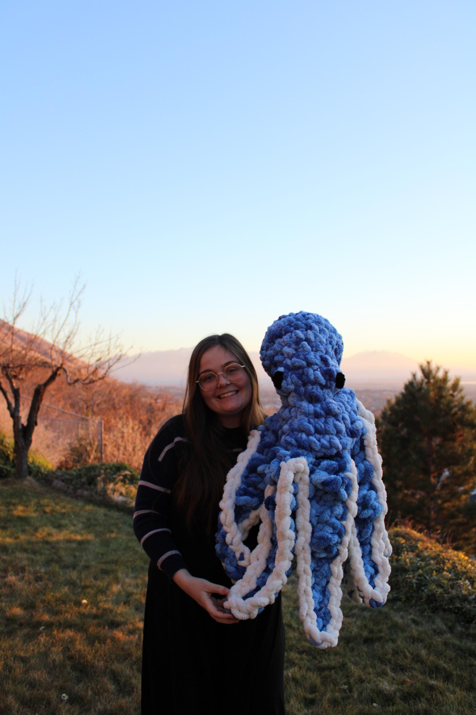 Handmade Giant Octopus Plushie