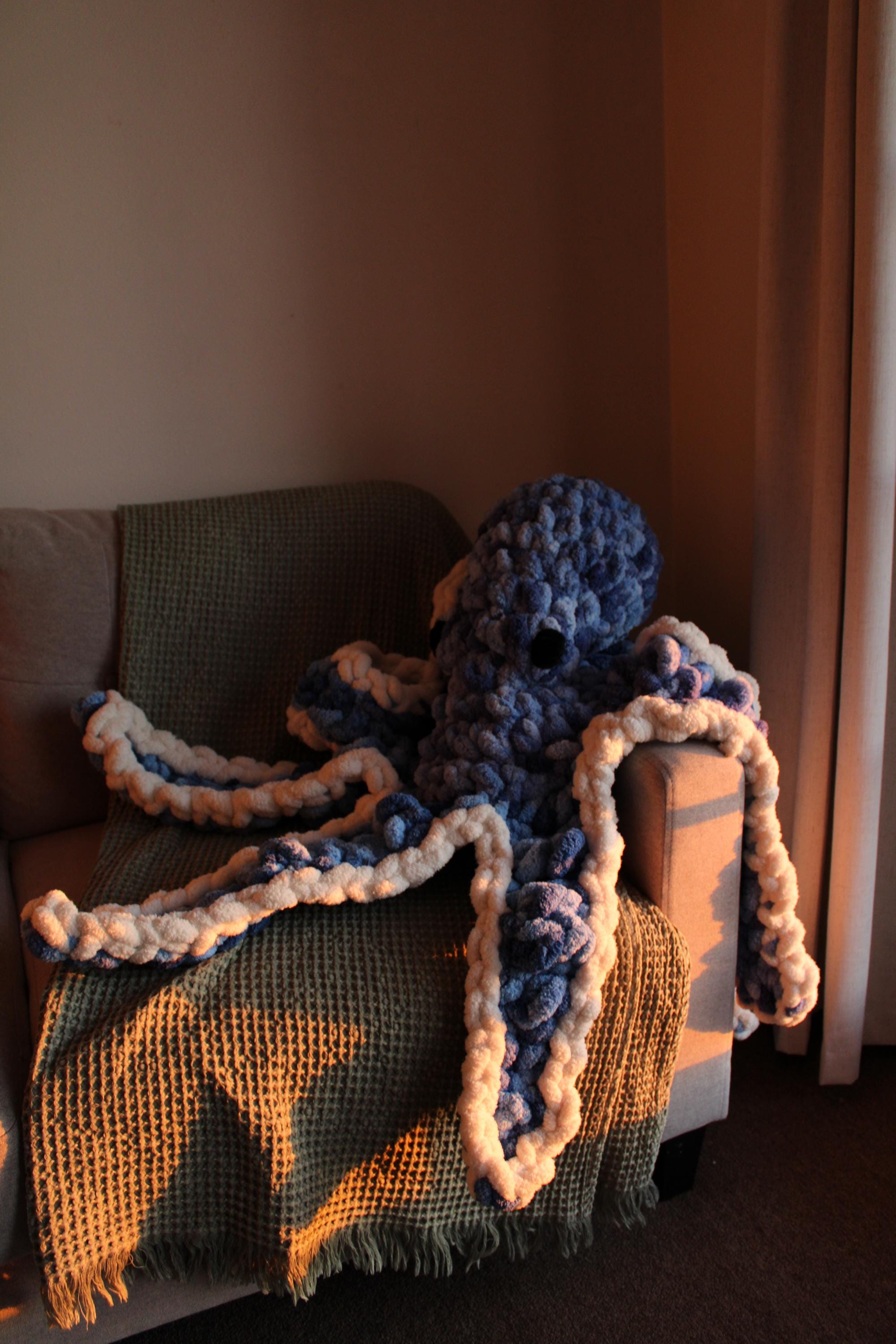 Handmade Giant Octopus Plushie